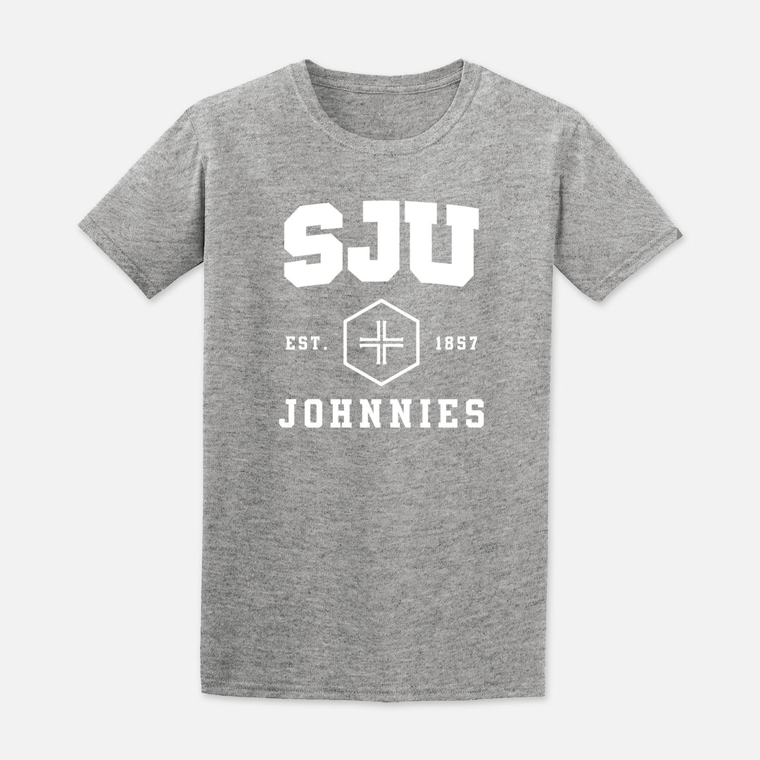 SHORT SLEEVE TSHIRT SJU HEX WITH CROSS JOHNNIES