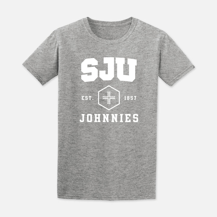 SHORT SLEEVE TSHIRT SJU HEX WITH CROSS JOHNNIES