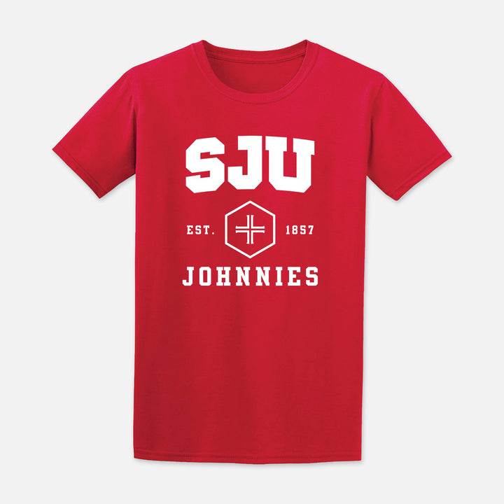 SHORT SLEEVE TSHIRT SJU HEX WITH CROSS JOHNNIES
