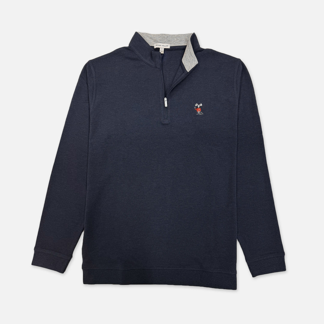 PETER MILLAR 1/4 ZIP CROWN COMFORT WITH JOHNNIE RAT