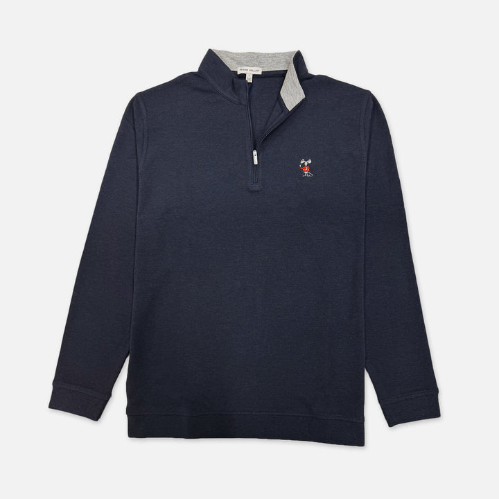 PETER MILLAR 1/4 ZIP CROWN COMFORT WITH JOHNNIE RAT