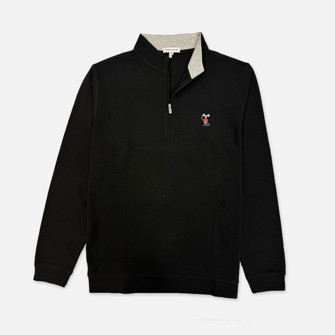 PETER MILLAR 1/4 ZIP CROWN COMFORT WITH JOHNNIE RAT