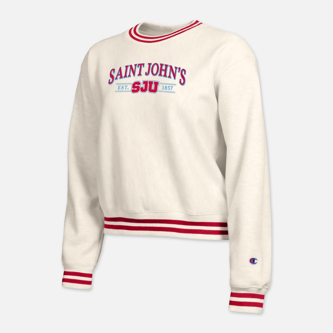 WOMEN'S CHAMPION REVERSE WEAVE CREWNECK SWEATSHIRT SAINT JOHN'S