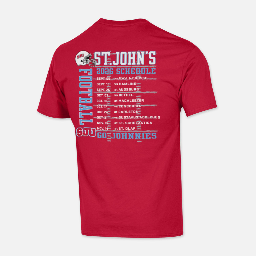CHAMPION SHORT SLEEVE TSHIRT ST. JOHN'S FOOTBALL SCHEDULE