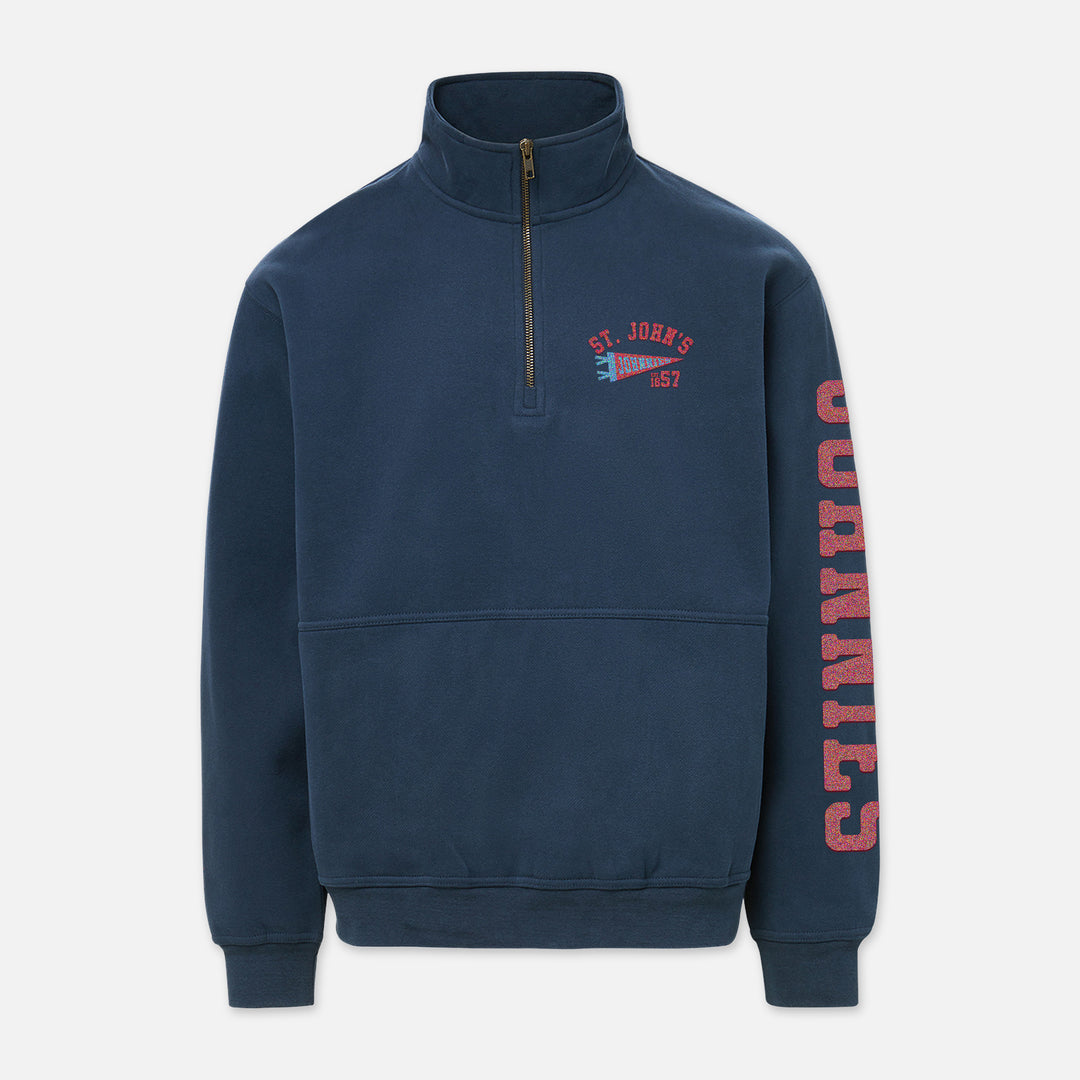 1/4 ZIP ST. JOHN'S ARM HIT JOHNNIES