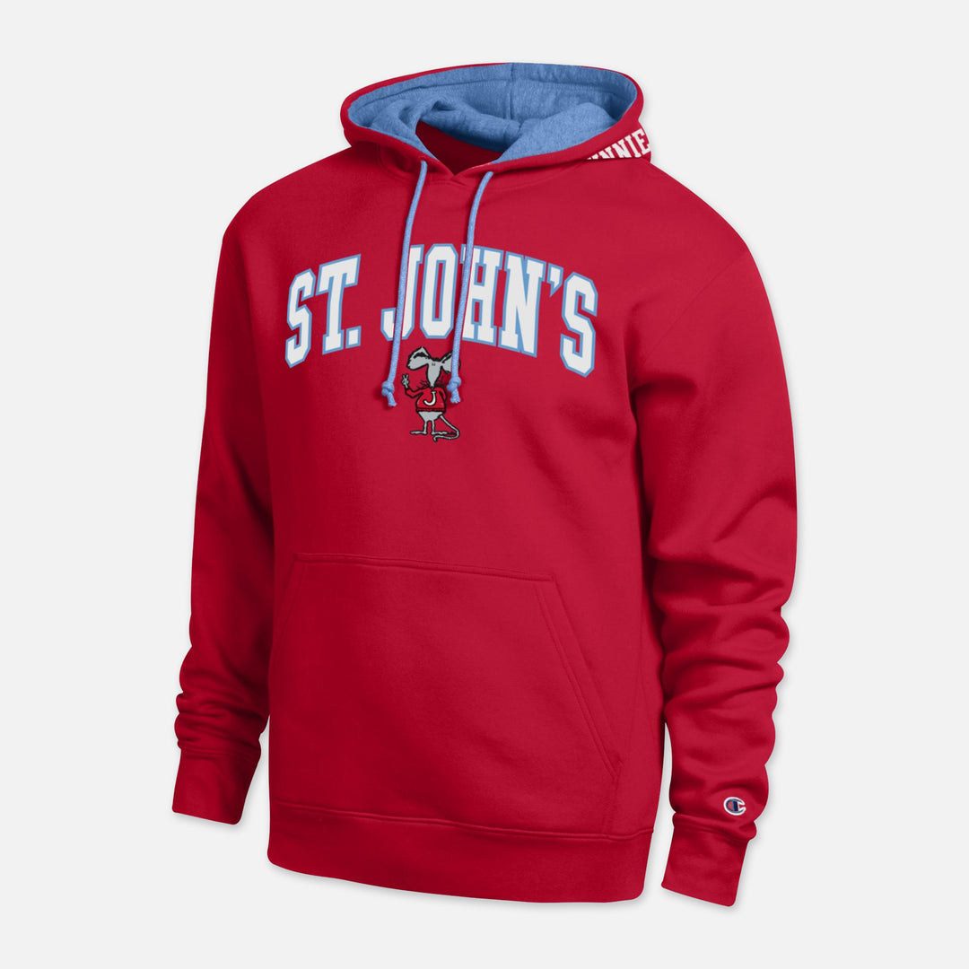 CHAMPION HOODED SWEATSHIRT ST. JOHN'S RAT
